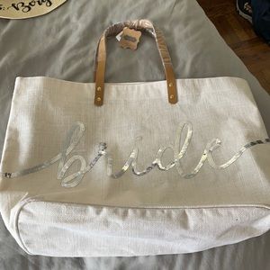 Bride beach bag tote NWT